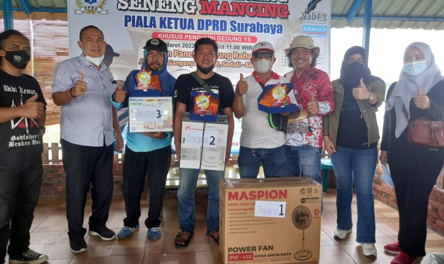 “Mancing Seneng,Seneng Mancing” Pokja Judes Raih 2 Juara Ketua DPRD Surabaya