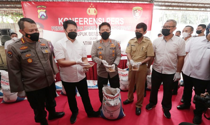 Polisi Bongkar Pupuk Subsidi 279,45 Ton di Jawa Timur