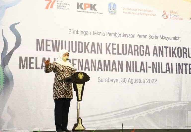 Gubernur Khofifah Dorong Pejabat Pemprov Jatim Ikuti Bimtek Bersama KPK