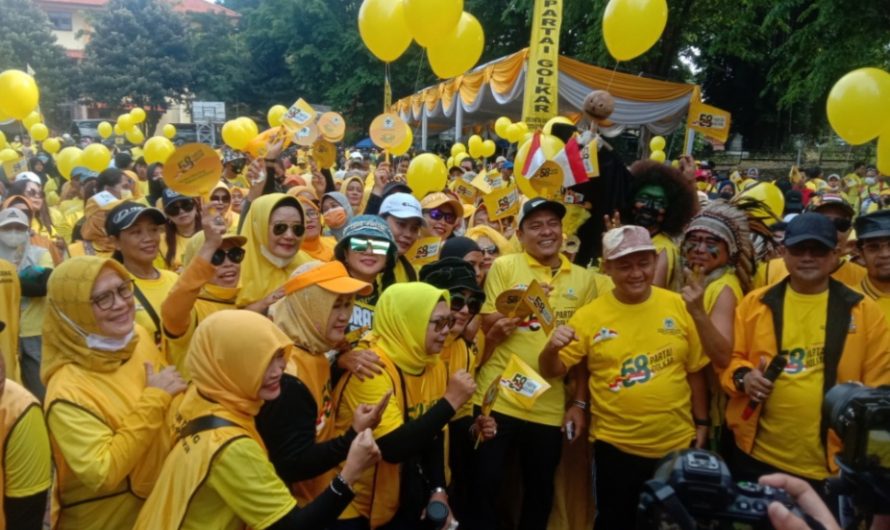 HUT ke-58 Partai Golkar Jawa Timur Gelar Jalan Sehat Nasional
