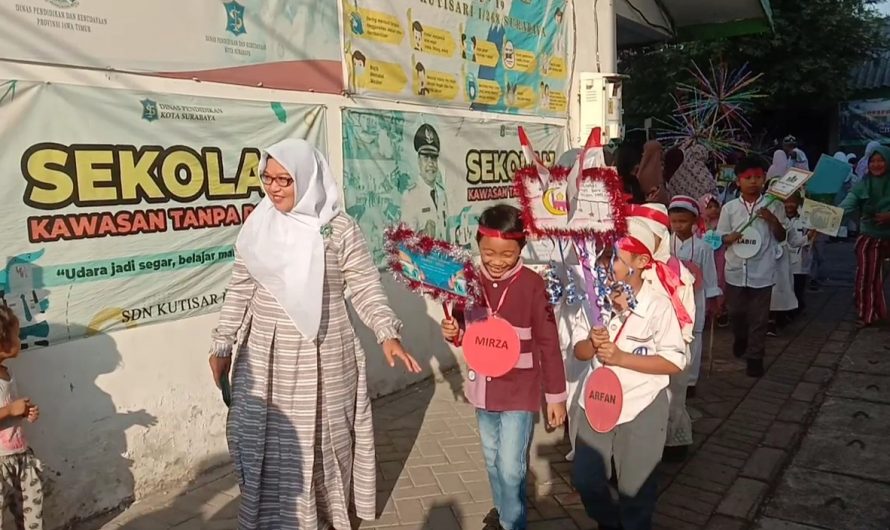 Peringati Tahun Baru Islam, SDN Kutisari 1 Gelar Pawai 1 Muharram 1445 Hijriyah