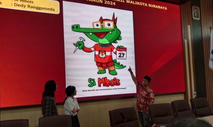 KPU Surabaya Launching Maskot Si Mbois Pilwali Surabaya 2024