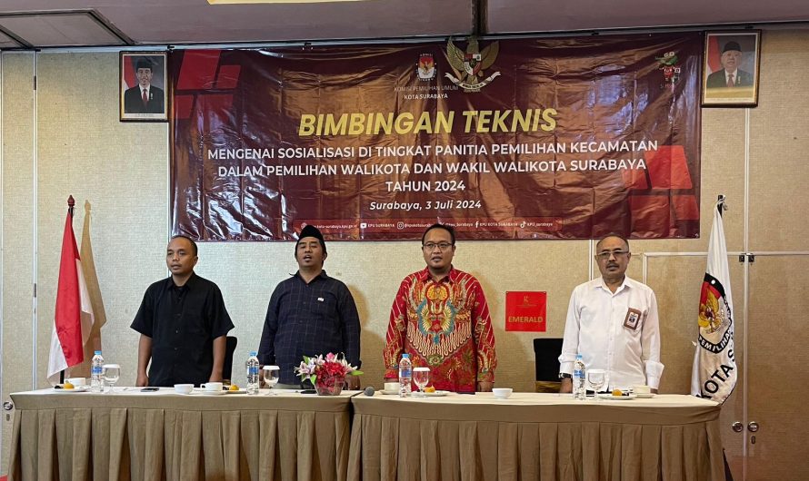 KPU Surabaya Gelar Bimtek Sosialisasi Tingkat PPK,Optimis Partisipasi Masyarakat Meningkat