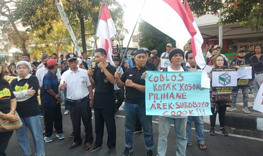 Gabungan Elemen Masyarakat Surabaya Deklarasi “Coblos Kotak Kosong’ di Pilkada 2024