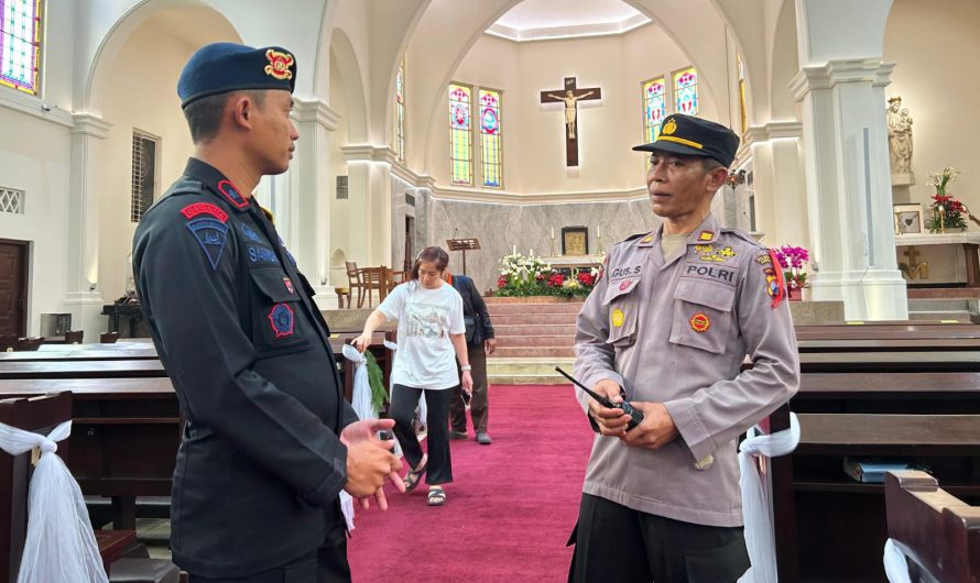 Antisipasi Gangguan Kamtibmas,Jibom Polda Jatim Lakukan Sterilisasi Gereja di Surabaya