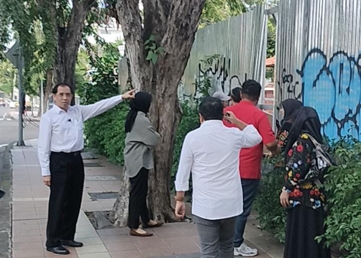 Komisi D Soroti Kondisi Bangunan Cagar Budaya Surabaya di Jl. Darmo no 30 Usai Dibongkar