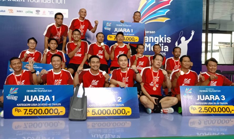 Pasangan Media Kediri Sukses Back To Back Sabet Juara KBAM Djarum Foundation 2025