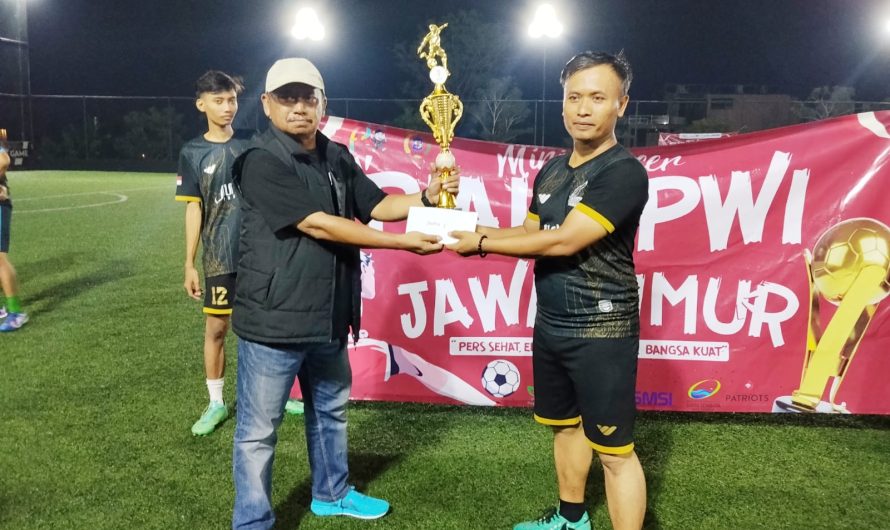 Judes FC Sabet Juara I Piala PWI Jatim,Eko Widodo:Buah Kerja Keras dan Kekompakan Tim