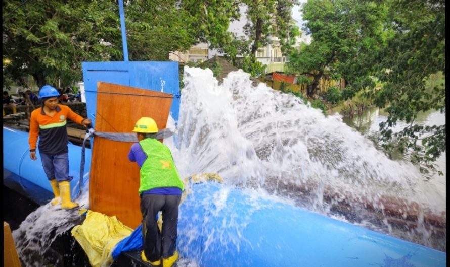 PAM Surya Sembada Tangani Kebocoran Pipa Utama 1000mm di Kawasan Merr 