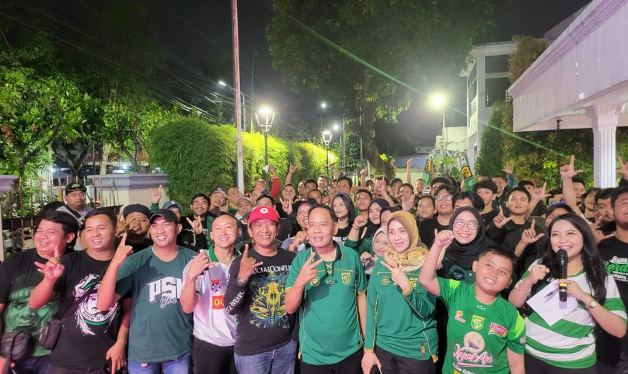 Ketua DPRD Bersama Bonek Surabaya Ajak Warga Jaga Keamanan,Ketertiban dan Semangat Gotong Royong