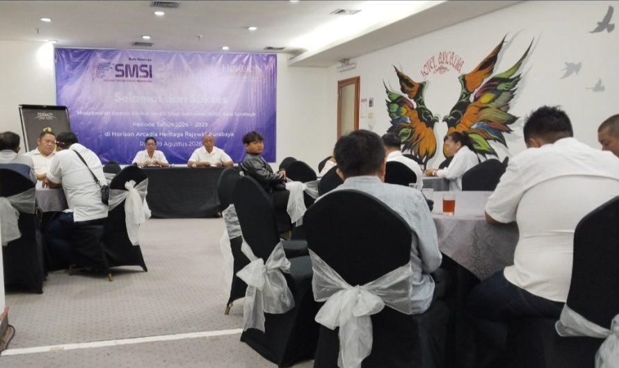 Dipercaya Jalankan Roda Organisasi,Iskandar Kembali Jabat Ketua SMSI Kota Surabaya Periode 2026-2029